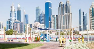 حديقة برج خليفة دبي